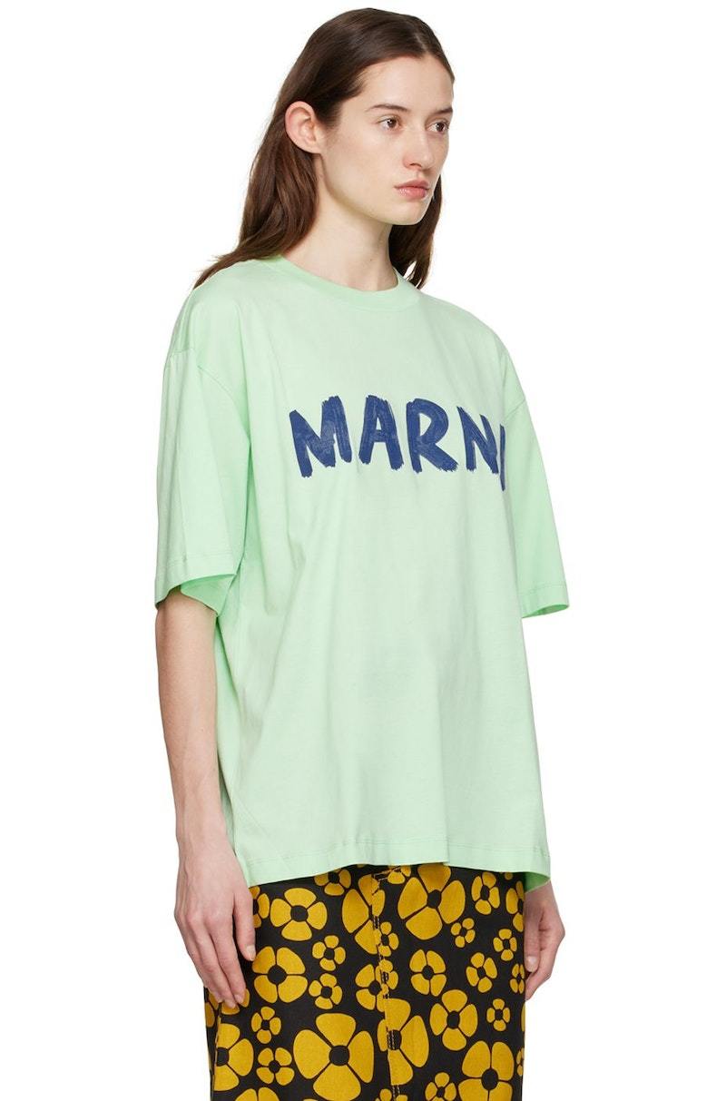 Marni Printed T-Shirt - Green | Garmentory