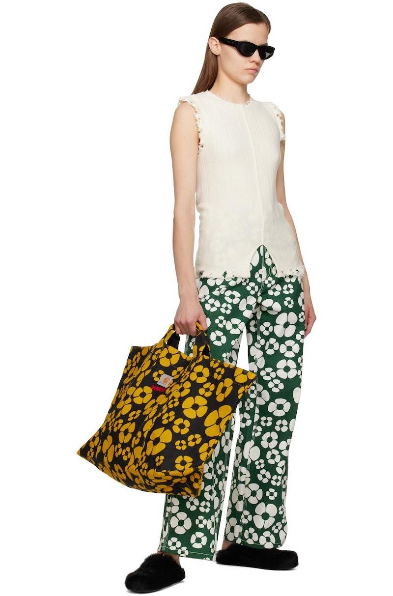 MARNI × CARHARTT Tote Bag Marni X Carhartt Wip Tote Bag in Yellow for Men | Lyst