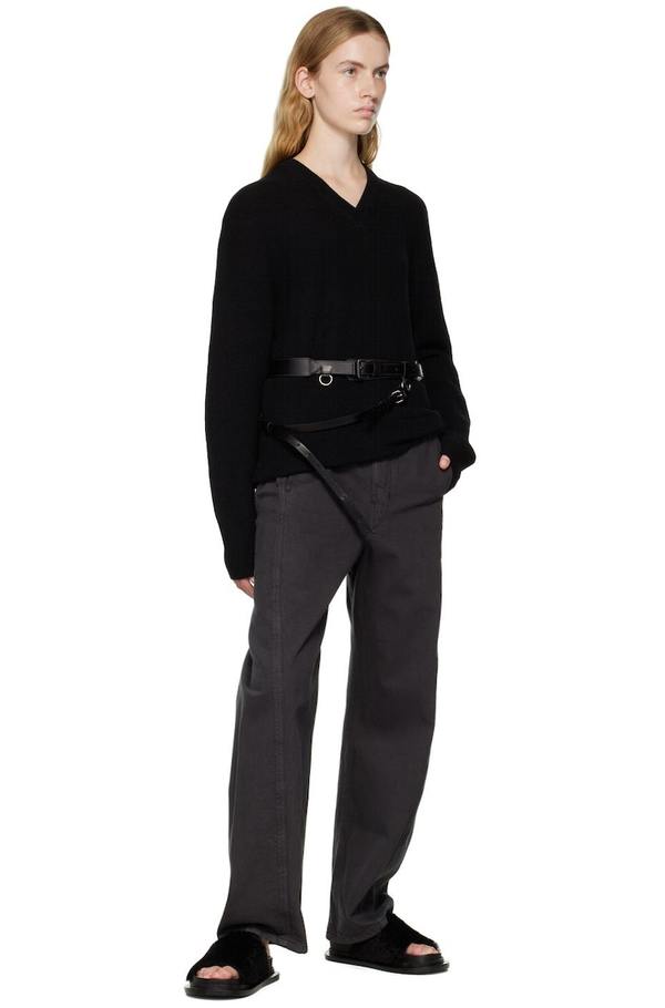 LEMAIRE Equestrian Belt - Black | Garmentory