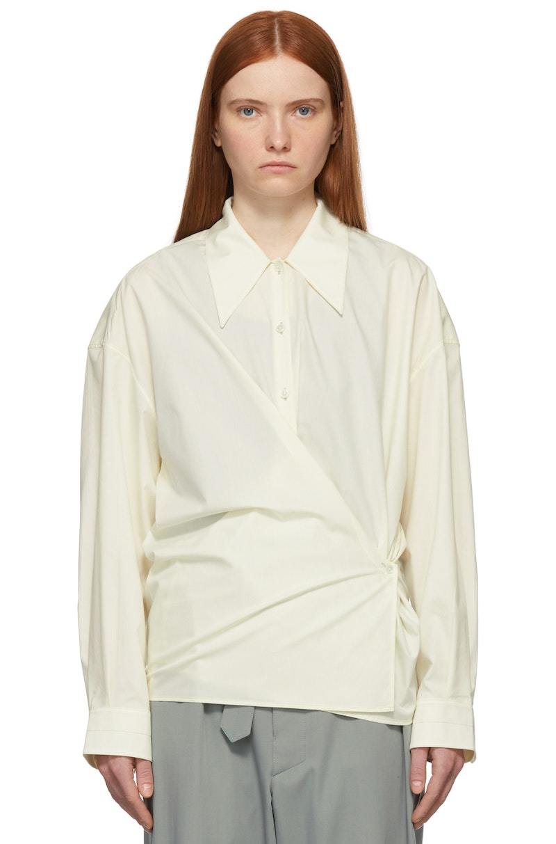 Lemaire Yellow Twisted Shirt - Lemon Glaze | Garmentory
