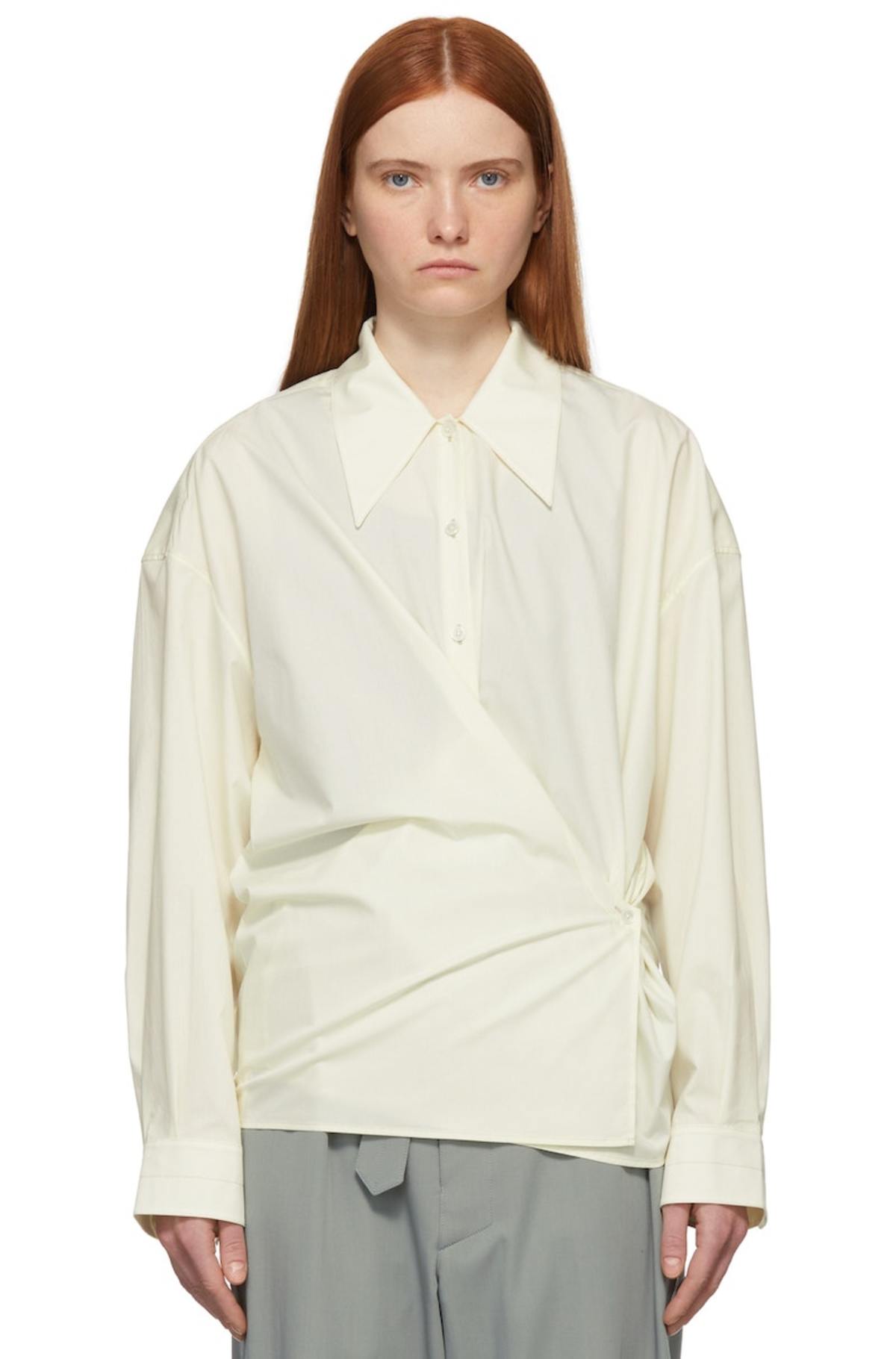 Lemaire Yellow Twisted Shirt - Lemon Glaze | Garmentory