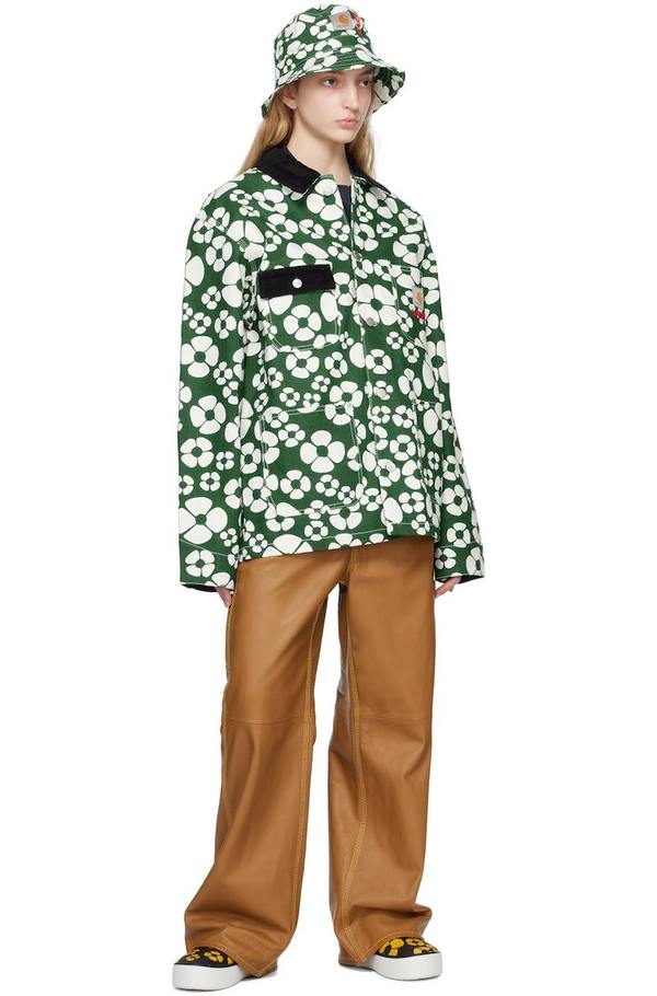Marni Green Carhartt WIP Edition Floral Jacket - Forest | Garmentory