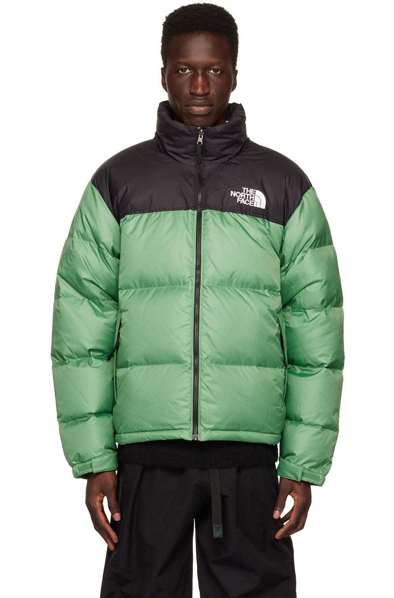 The North Face Green & Black 1996 Retro Nuptse Down Jacket - DEEP 