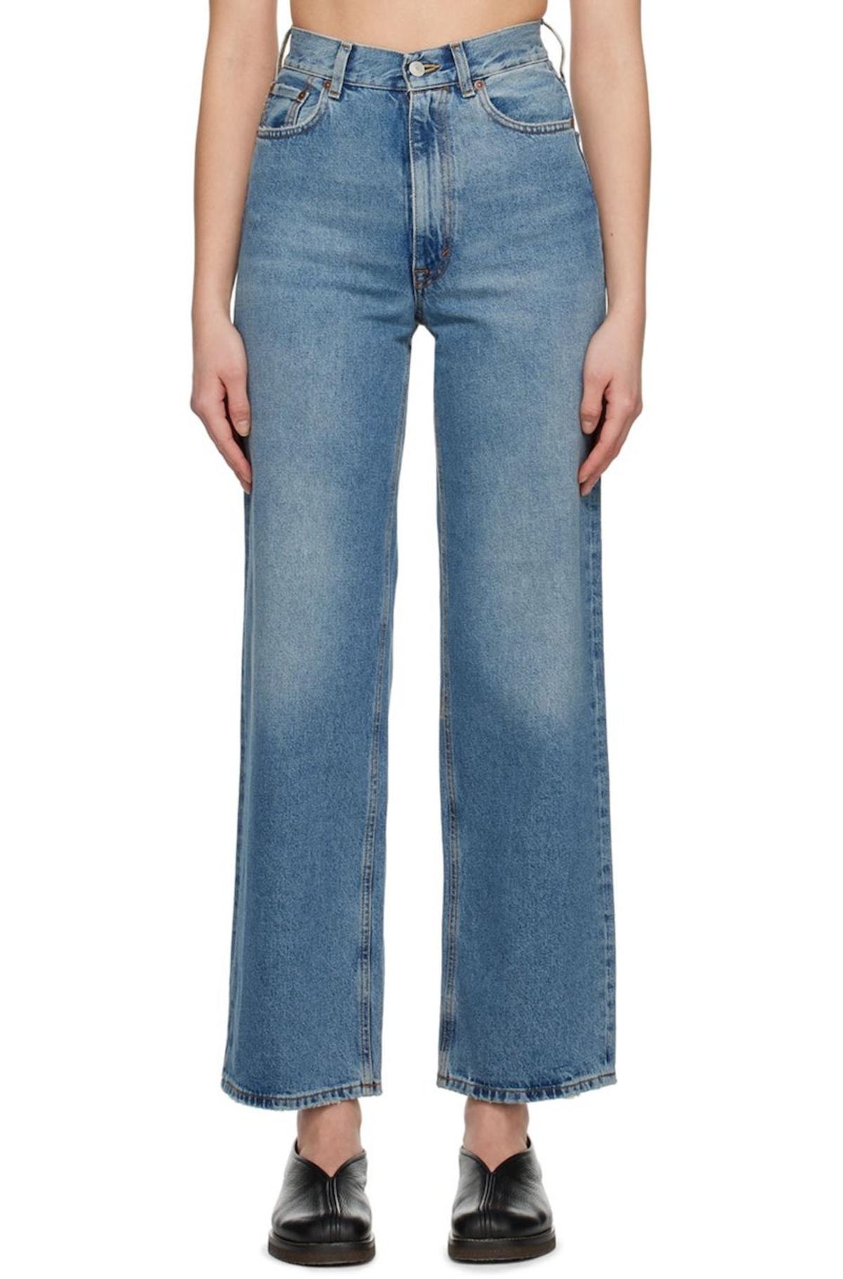 House of Dagmar Wide-Leg Jeans - Blue | Garmentory