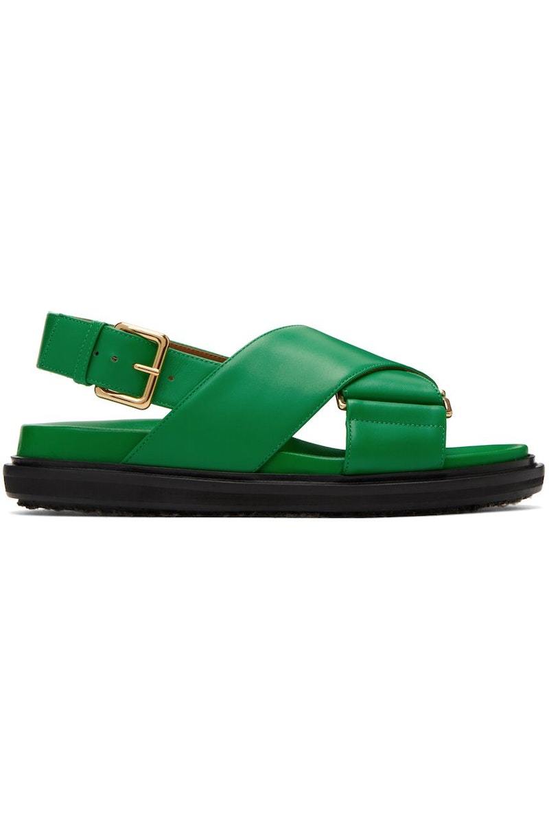◆ Marni ◆ グリーン Fussbett サボミュール Marni Kids Green Fussbett Sabot Mules Marni