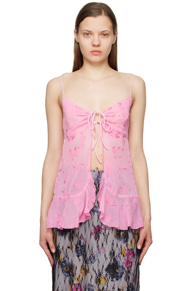 Anna Sui SSENSE Exclusive Camisole - Pink | Garmentory