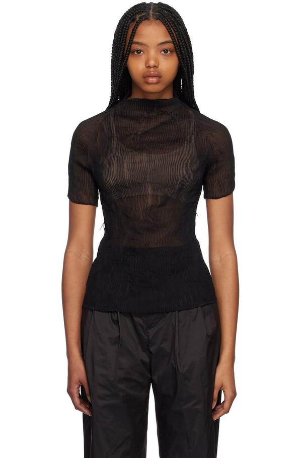 Issey Miyake Twist T-Shirt - Black | Garmentory