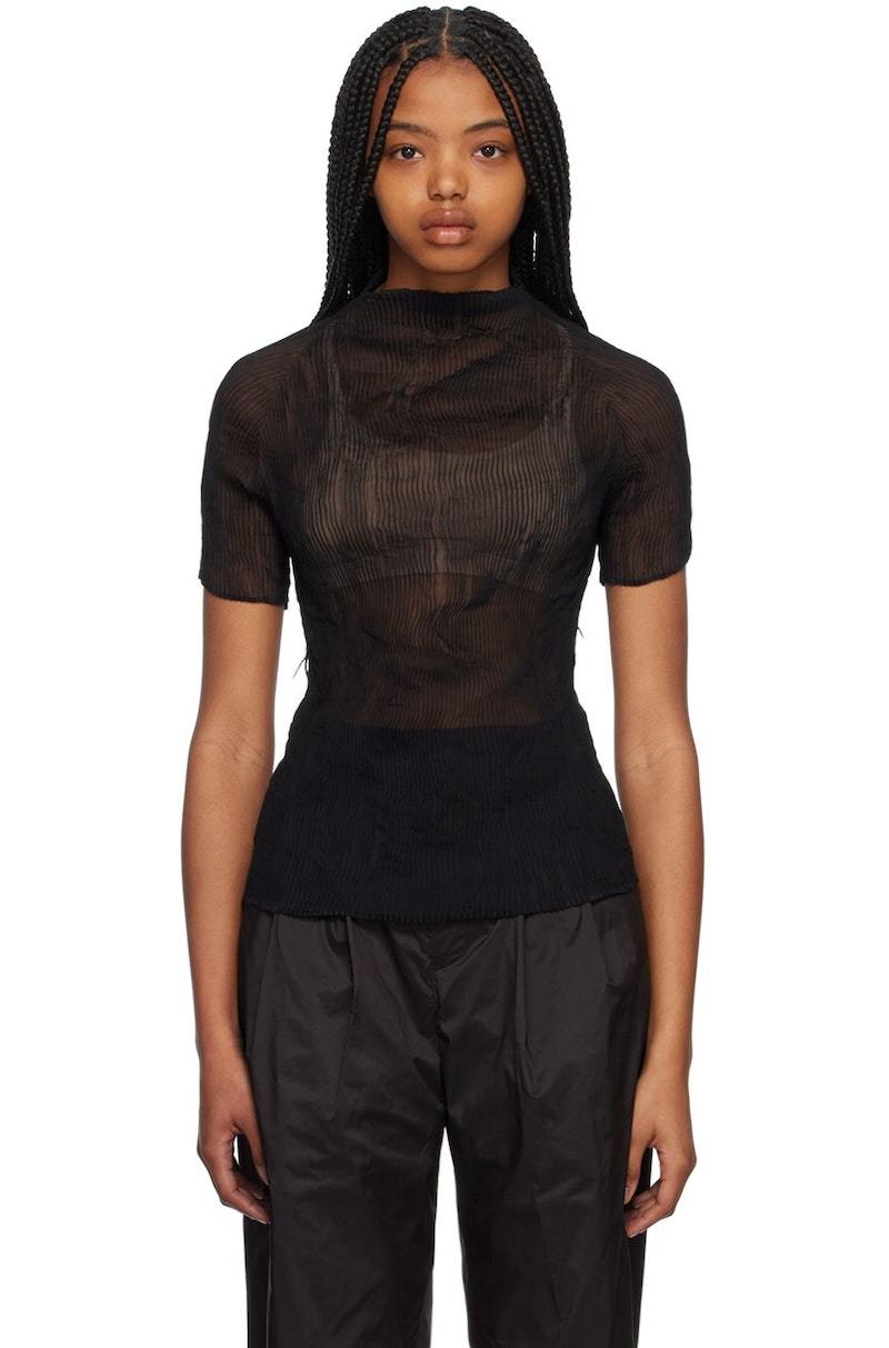 Issey Miyake Twist T-Shirt - Black | Garmentory