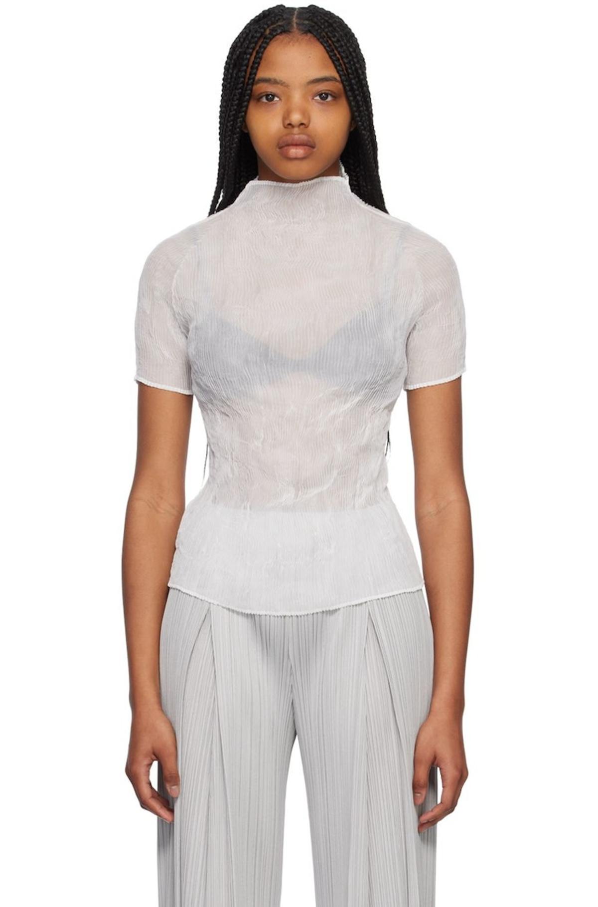 Issey Miyake Twist T-Shirt - White | Garmentory