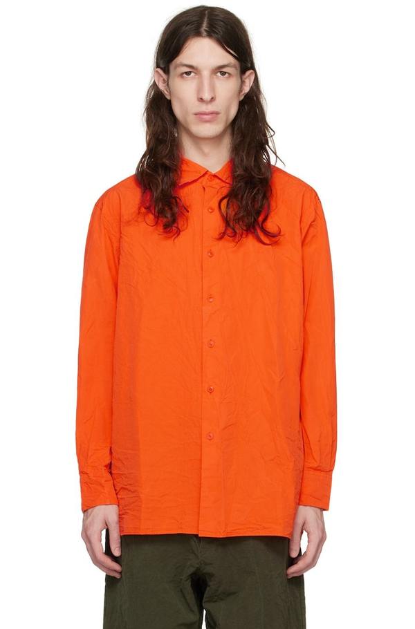 【CASEY CASEY】BIG RACCOURCIE SHIRT ORANGE CASEY CASEY Big Raccourcie Shirt - Orange | Garmentory