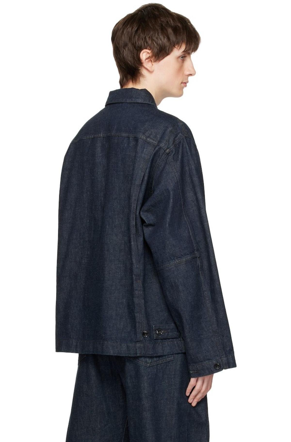 LEMAIRE Boxy Denim Jacket - Indigo | Garmentory