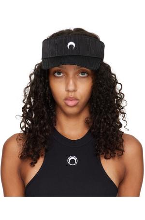 Marine Serre Black Embroidered Visor | Garmentory