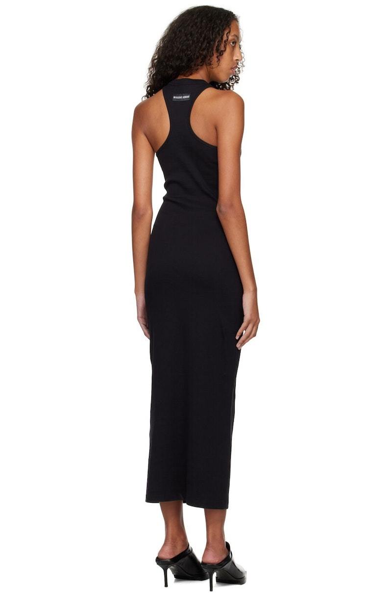 ワンピース Marine Serre Black Polyester Dress MARINE SERRE Embroidered Maxi Dress - Black | Garmentory