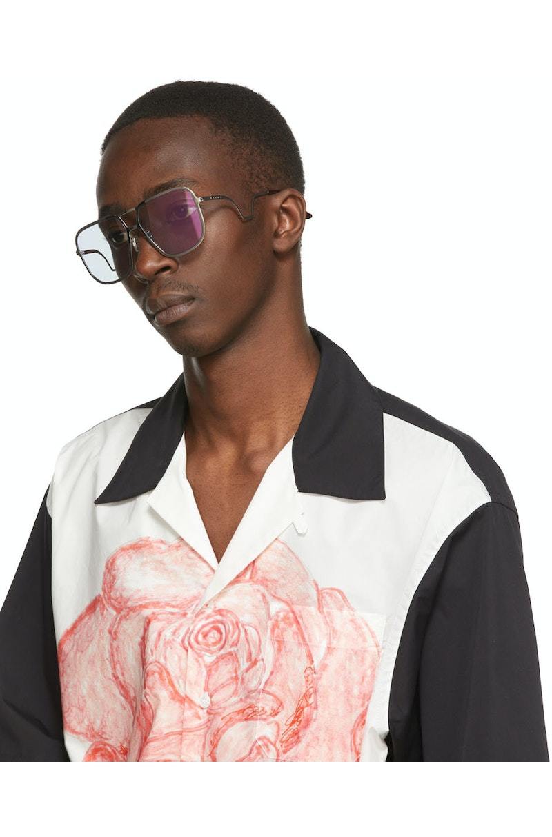 Marni Ha Long Bay Sunglasses - Silver | Garmentory