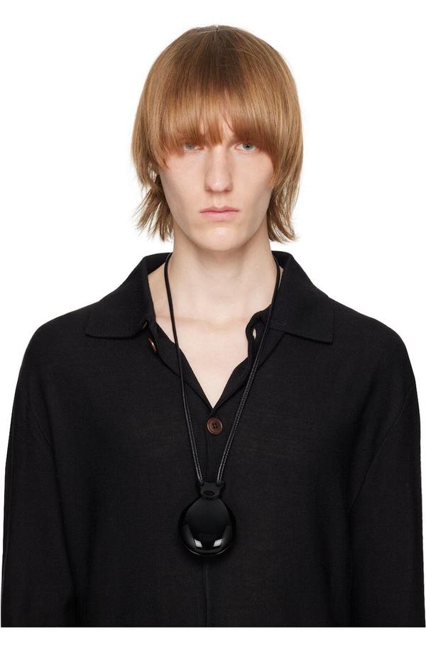 Lemaire Castanet Necklace - Black | Garmentory