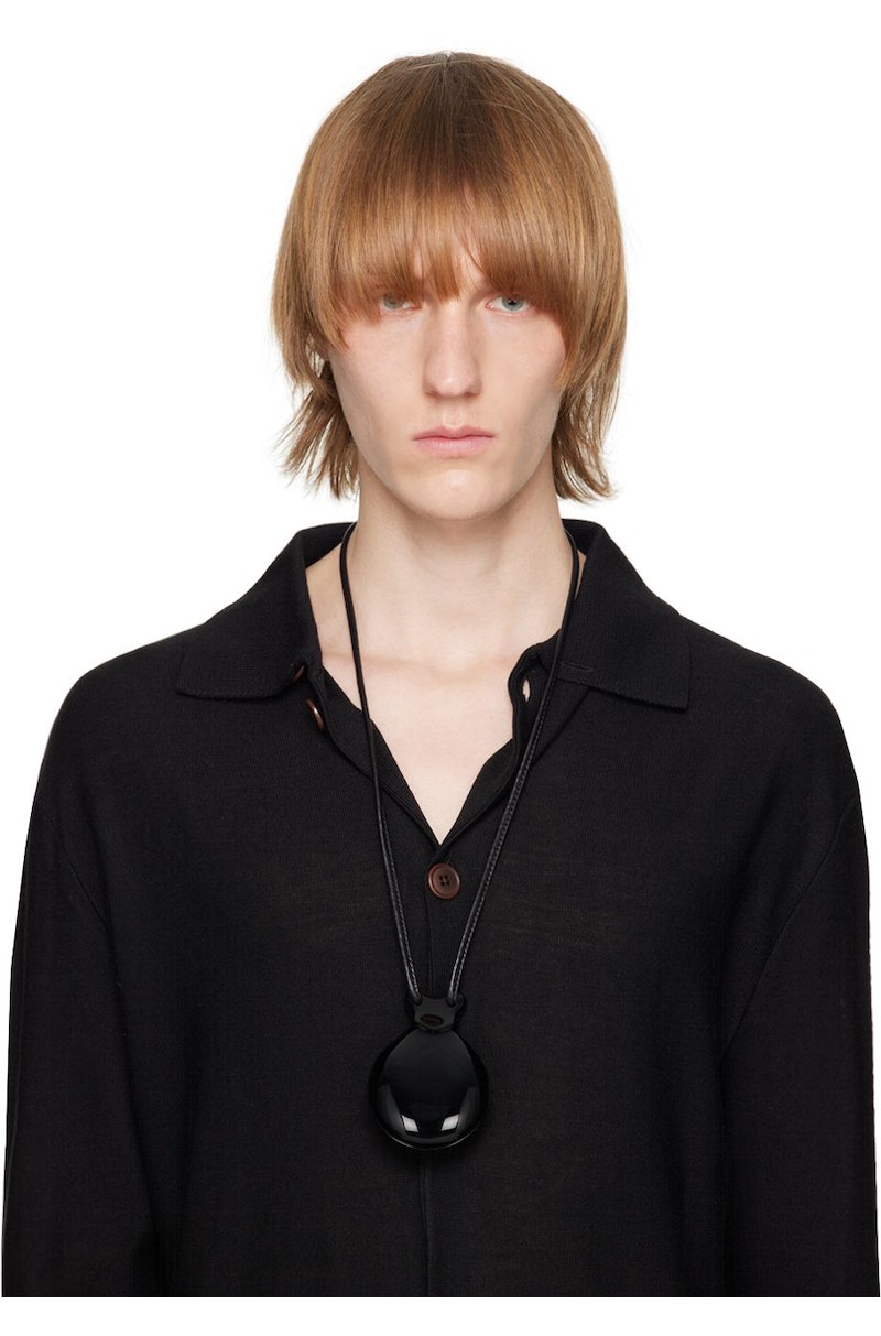 Lemaire Castanet Necklace - Black | Garmentory