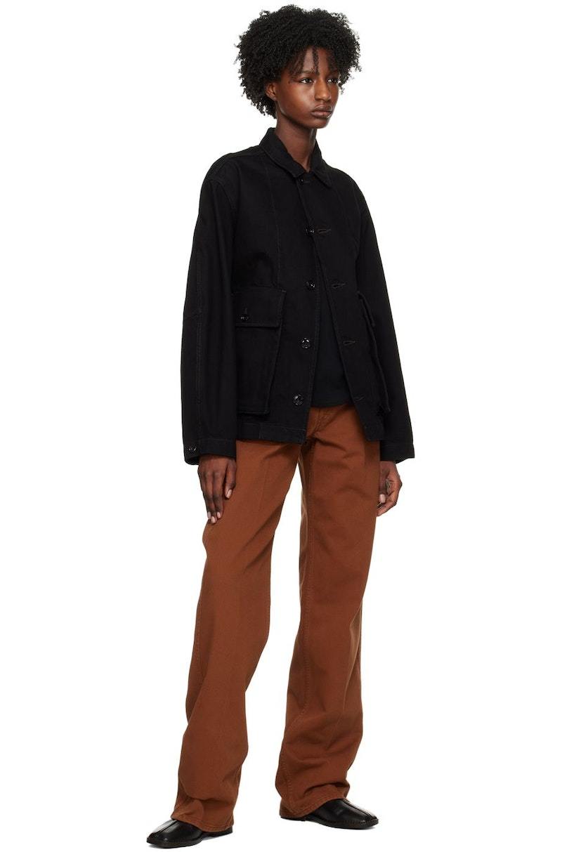 Lemaire Boxy Denim Jacket - Black | Garmentory