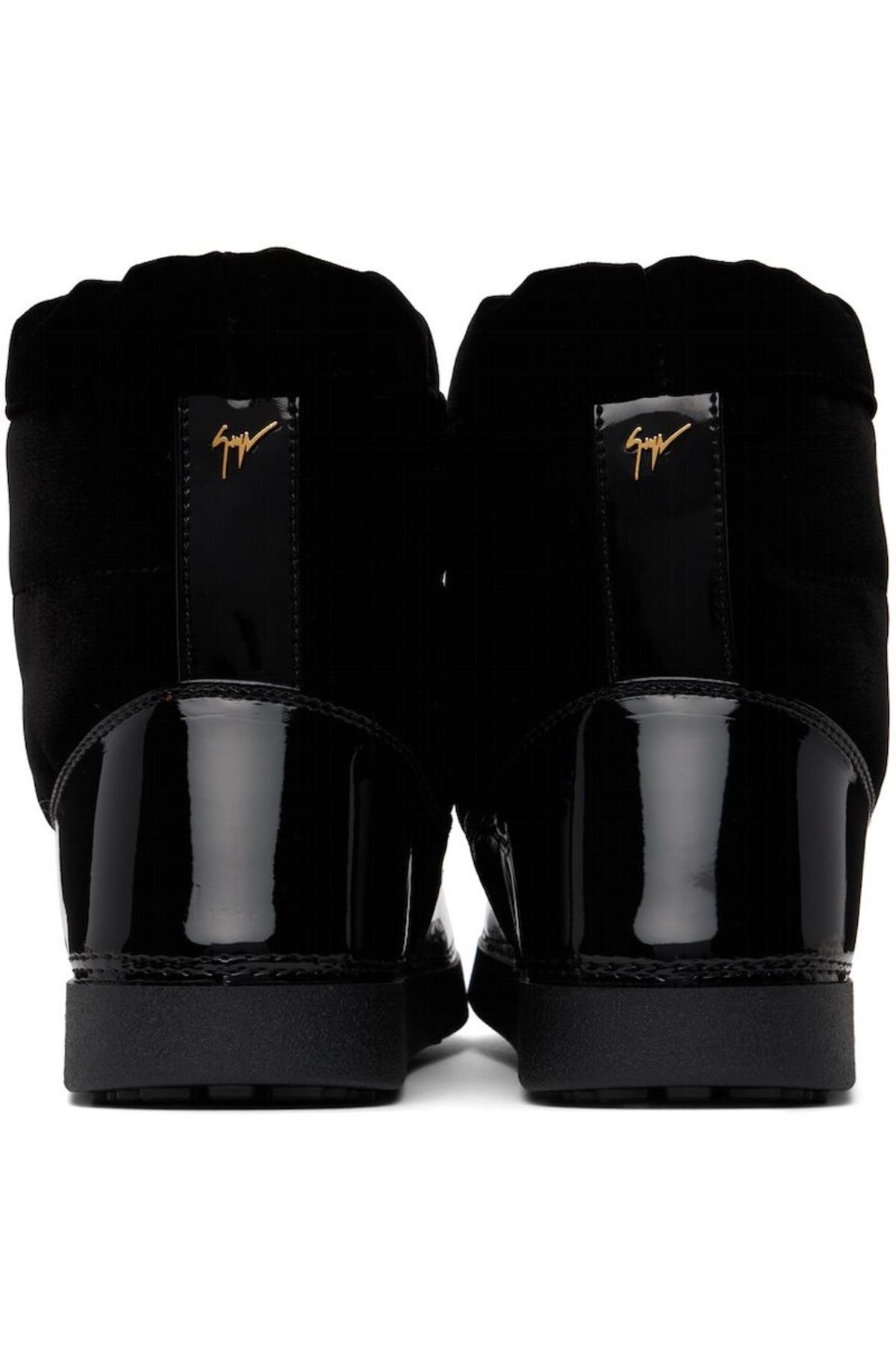 Giuseppe Zanotti SSENSE Exclusive Quilted Boots Black Garmentory