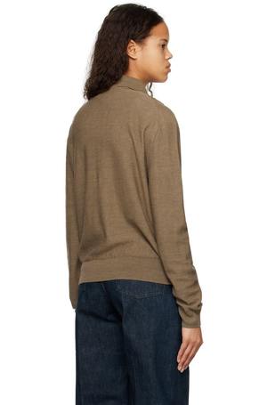 トップス Lemaire 23SS CONVERTIBLE COLLAR CARDIGAN LEMAIRE Khaki Convertible Collar Cardigan Lemaire