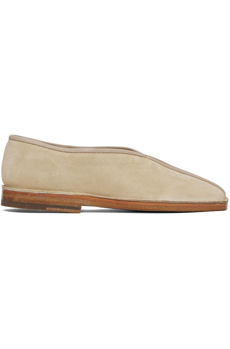 LEMAIRE ルメール FLAT PIPED SLIPPERS パイピング Lemaire - ルメールパイピングクレープスリッパ をオンライン