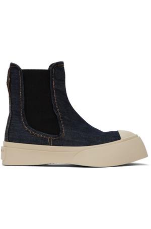 Marni Denim Pablo Chelsea Boots - Blue | Garmentory