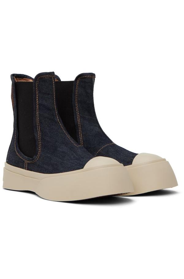Marni Denim Pablo Chelsea Boots - Blue | Garmentory