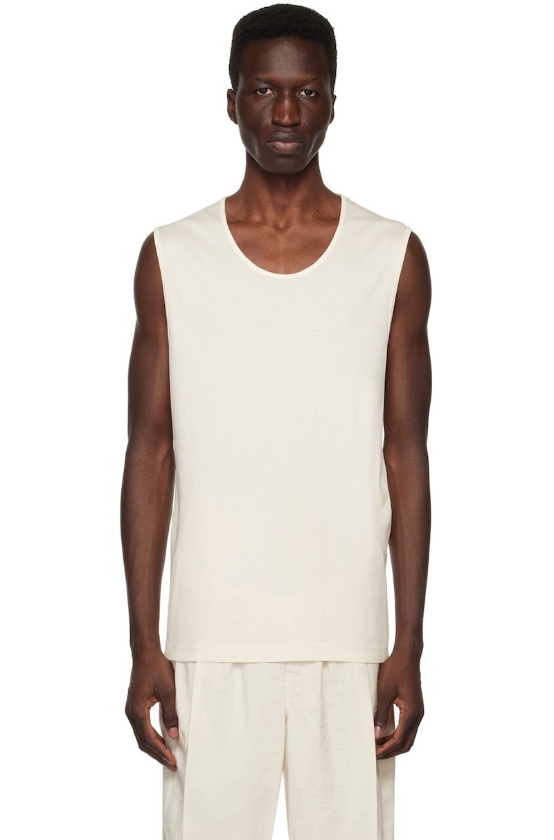 LEMAIRE-Off-White-Ribbed-Tank-