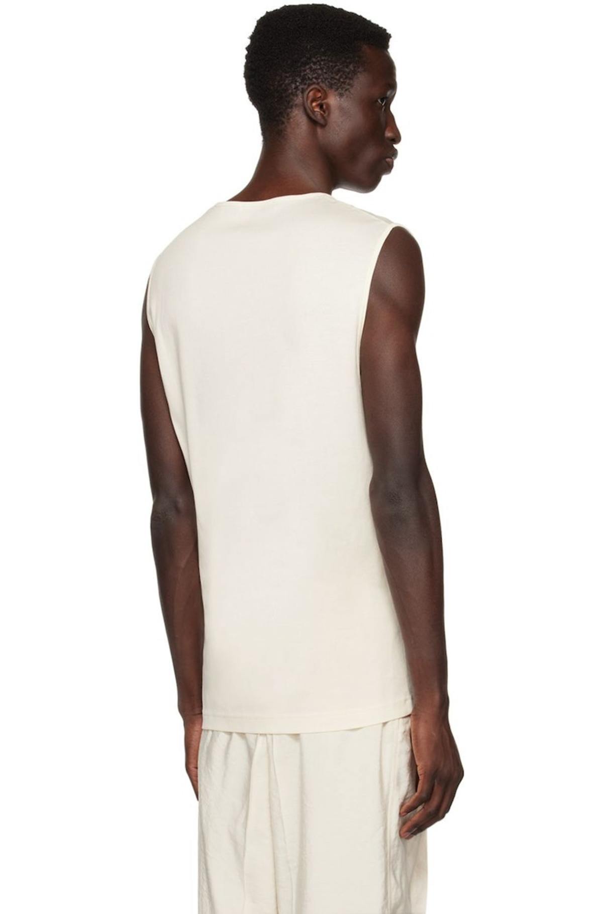 Lemaire Ribbed Tank Top - Off White | Garmentory