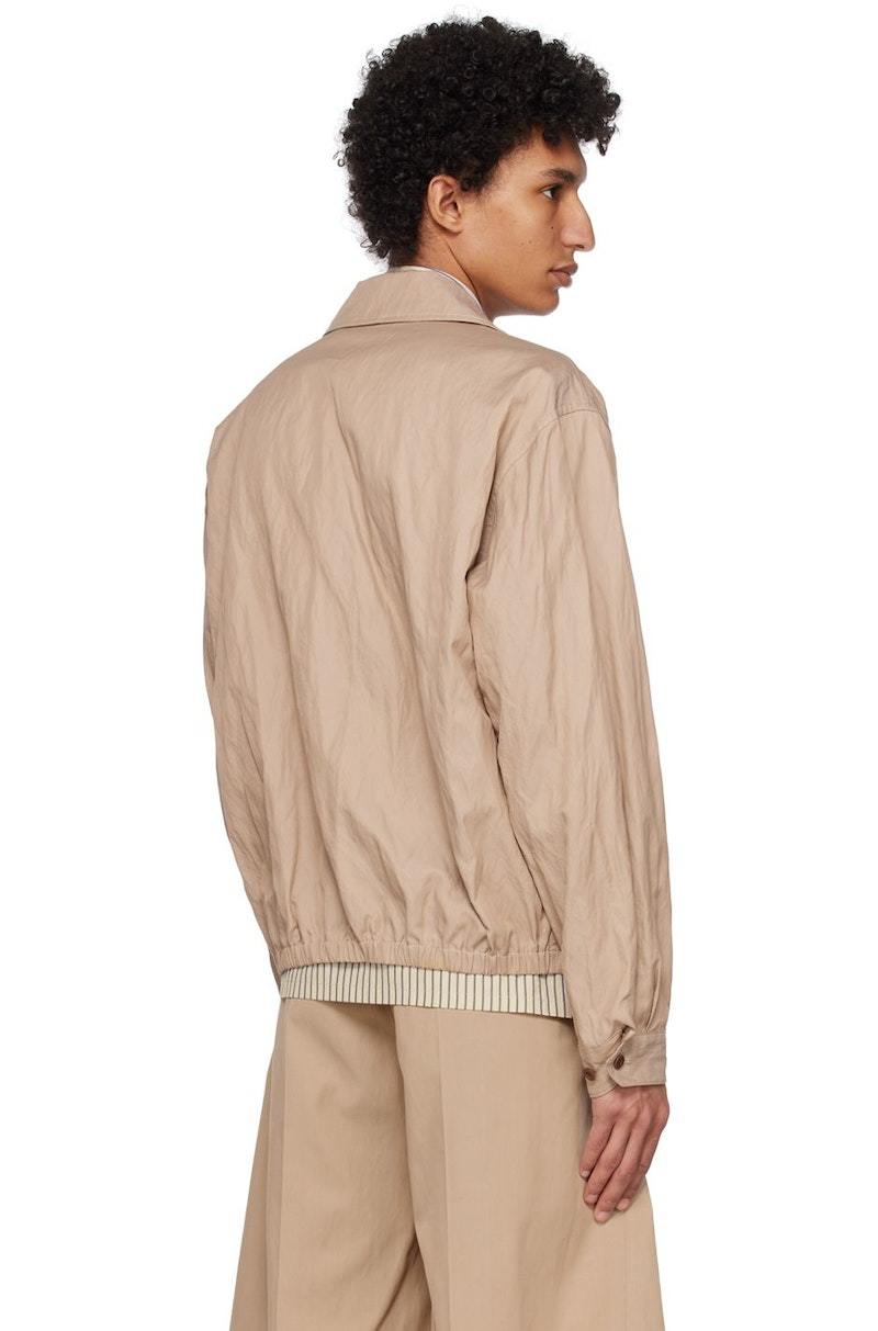 LEMAIRE Crinkled Jacket - Beige | Garmentory