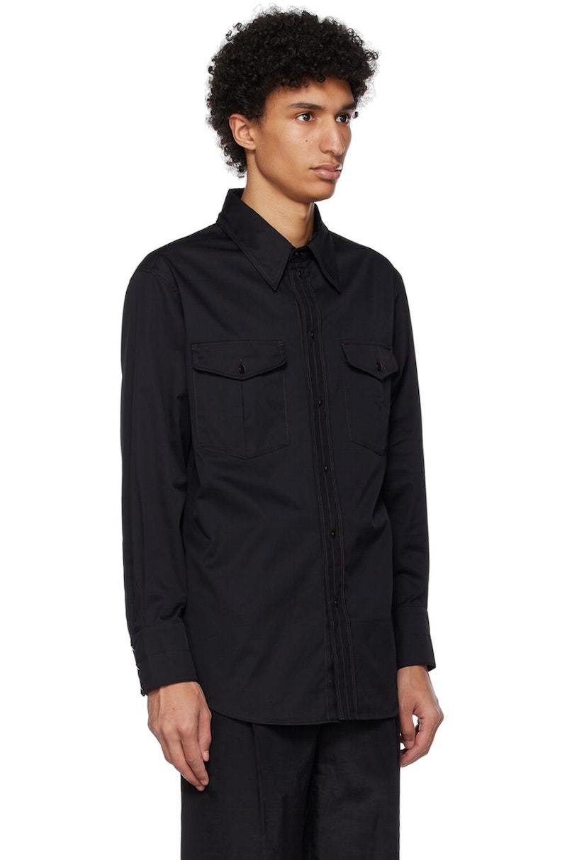 LEMAIRE Western Shirt - Black | Garmentory