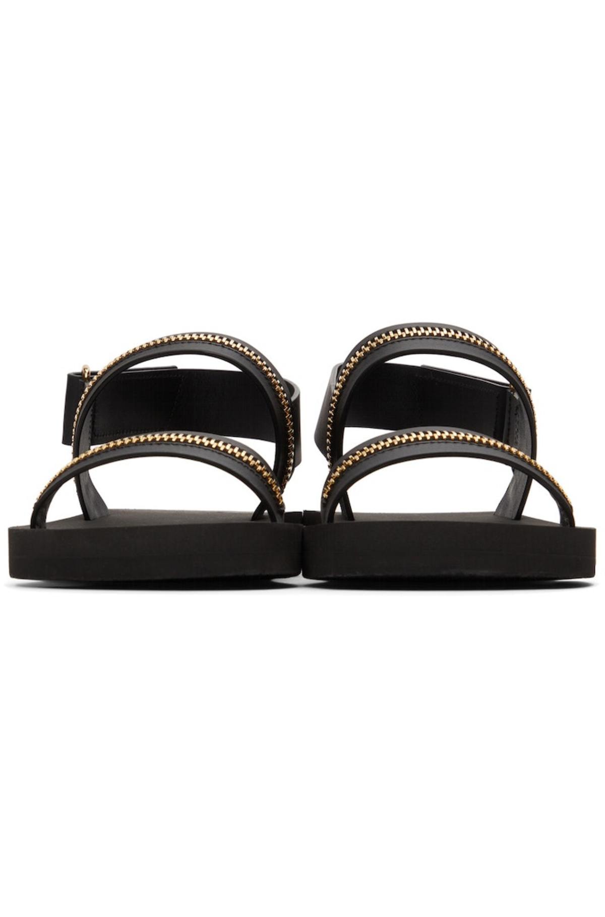 Guissepe Zanotti zipper sandal GIUSEPPE ZANOTTI Cantadora crystal-embellished faux patent  main image 3