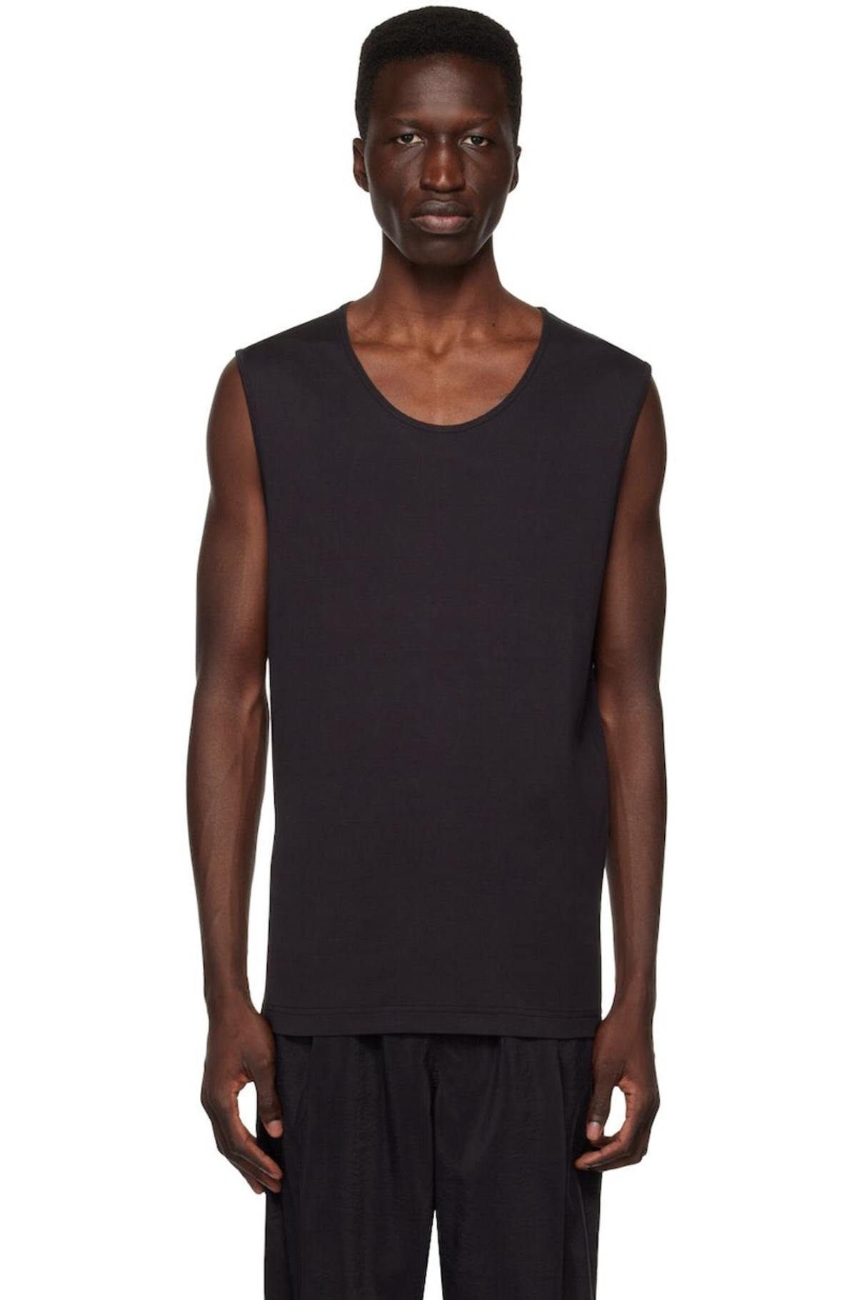 Lemaire Ribbed Tank Top - Black | Garmentory Lemaire Ribbed Tank Top - Black | Garmentory