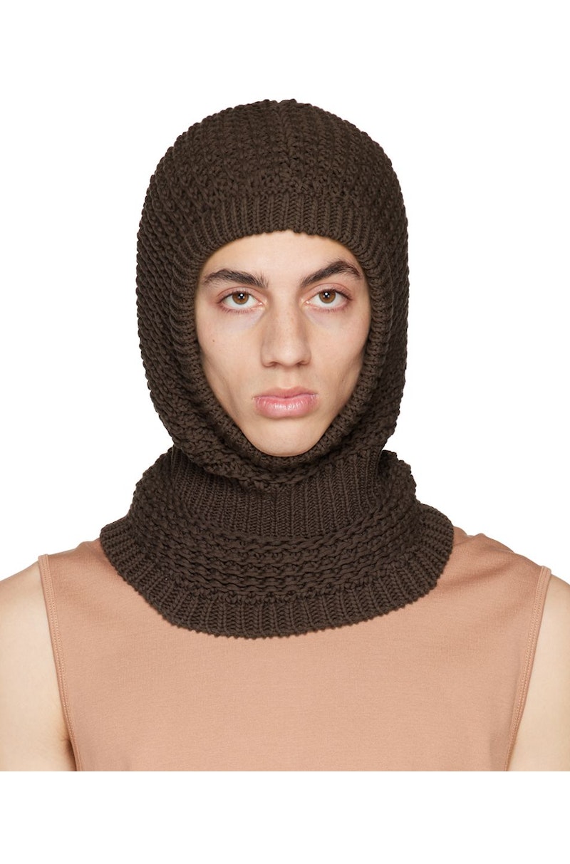 Lemaire Openwork Balaclava - Brown | Garmentory