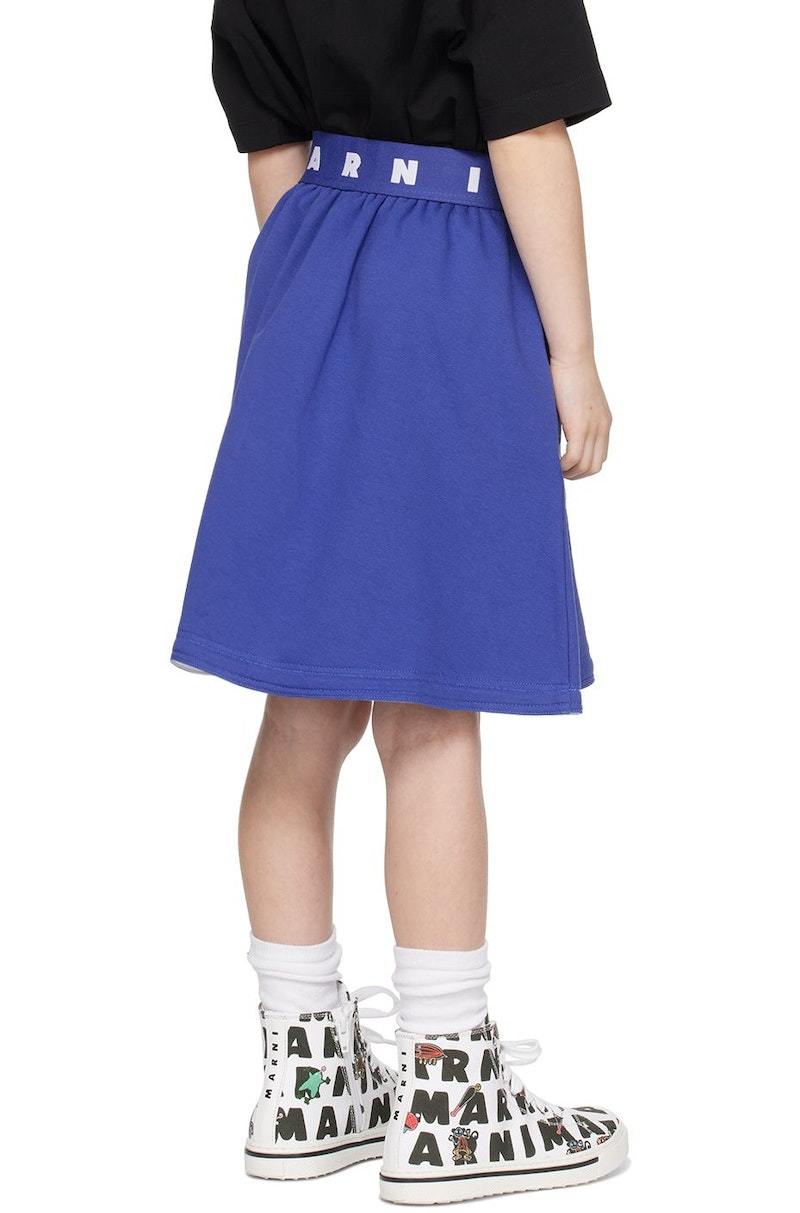 Kids Marni Daisy Skirt Blue Garmentory