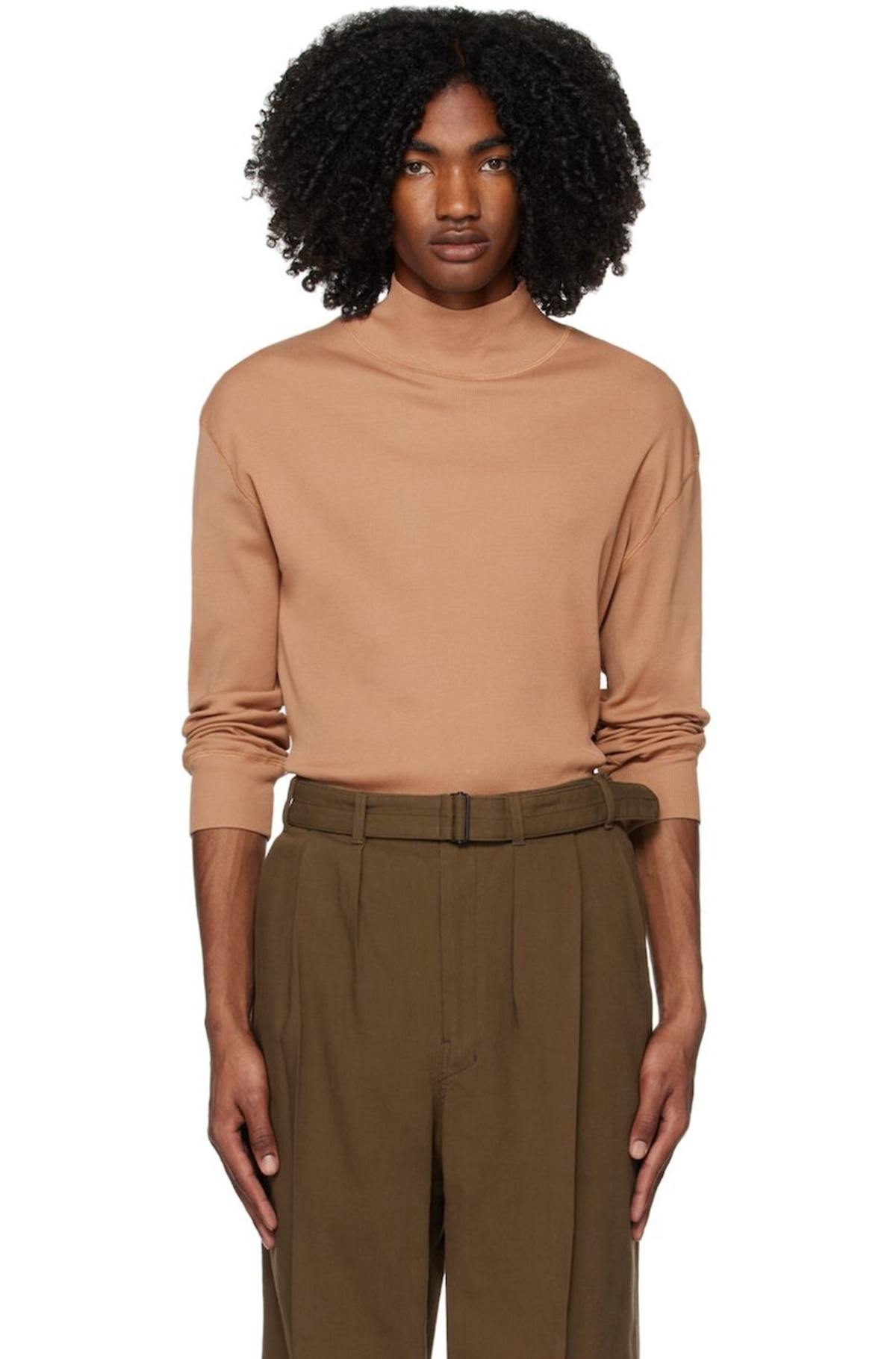 LEMAIRE　SECONDSKIN HIGHNECKTOP Lemaire SECOND SKIN HIGH NECK T-SHIRT | REVERSIBLE