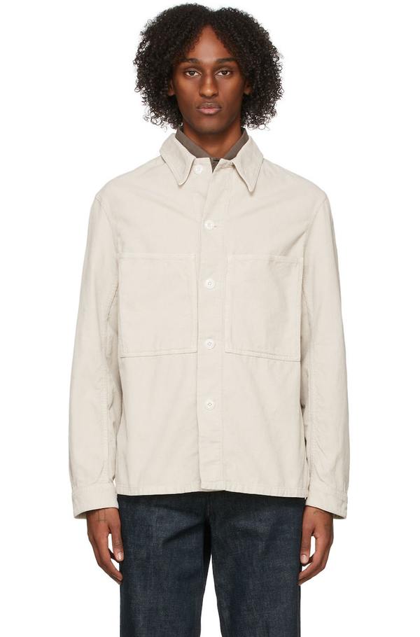 美品 LEMAIRE corduroy overshirt 48 L オフホワ Lemaire Corduroy Over Shirt - Off White | Garmentory