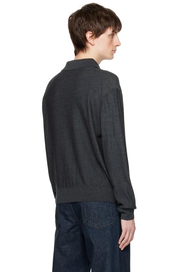 Lemaire Convertible Collar Cardigan - Gray | Garmentory