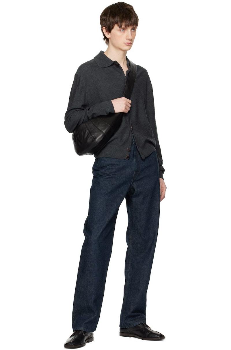 トップス Lemaire 23SS CONVERTIBLE COLLAR CARDIGAN Lemaire - Convertible Collar Cardigan in Brown Lemaire
