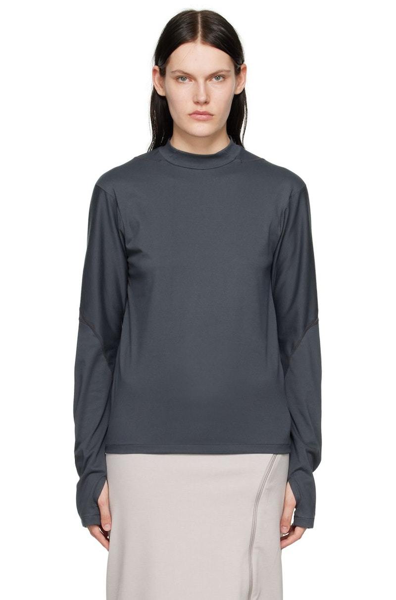 POST ARCHIVE FACTION (PAF) 5.0 Long-Sleeve T-Shirt - Gray | Garmentory