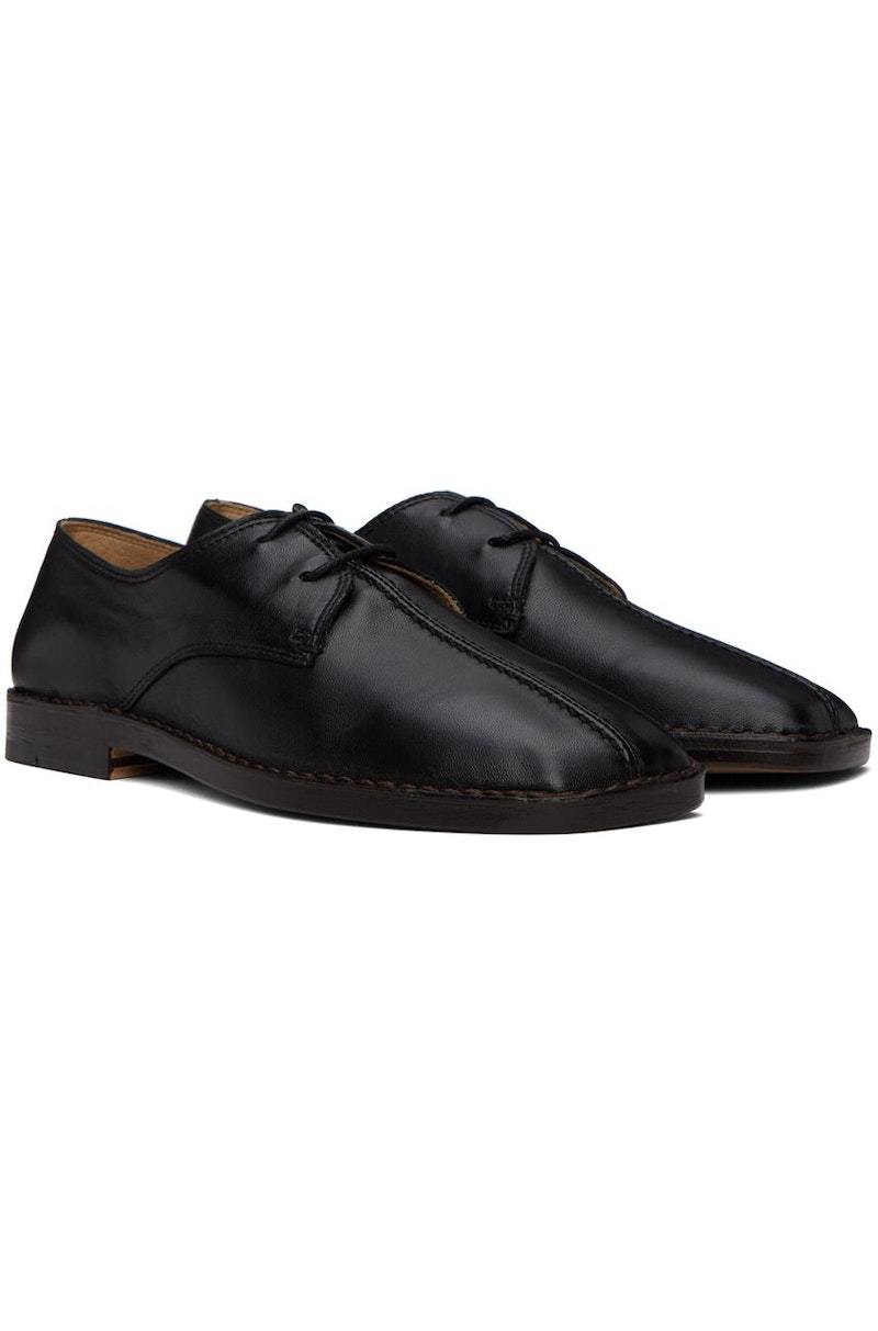 LEMAIRE Black Flat Laced Derbies | Garmentory