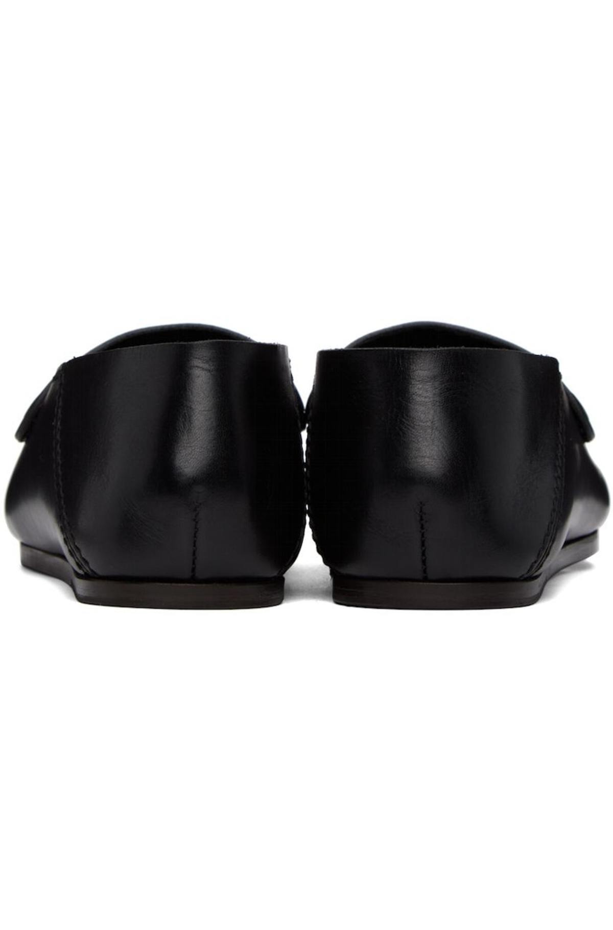 Lemaire Folded Mules - Black | Garmentory
