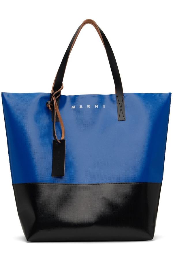 Marni Tribeca Tote - Blue/Black | Garmentory