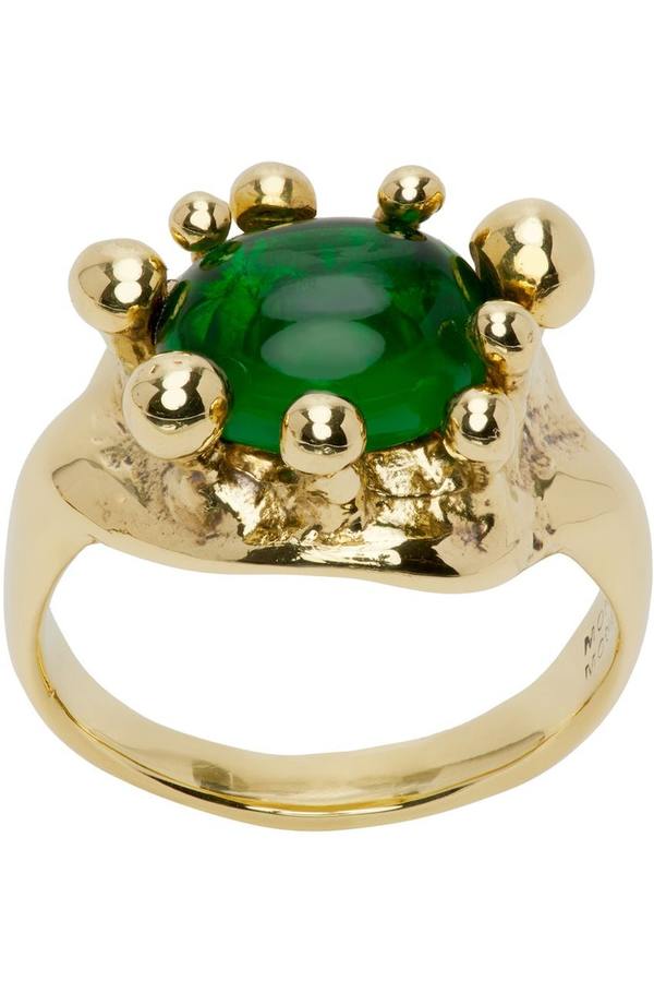 Mondo Mondo Atrium Ring - Gold/Green | Garmentory