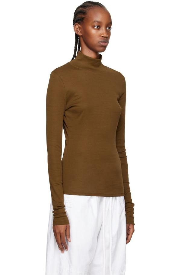 LEMAIRE Brown Second Skin Turtleneck | Garmentory