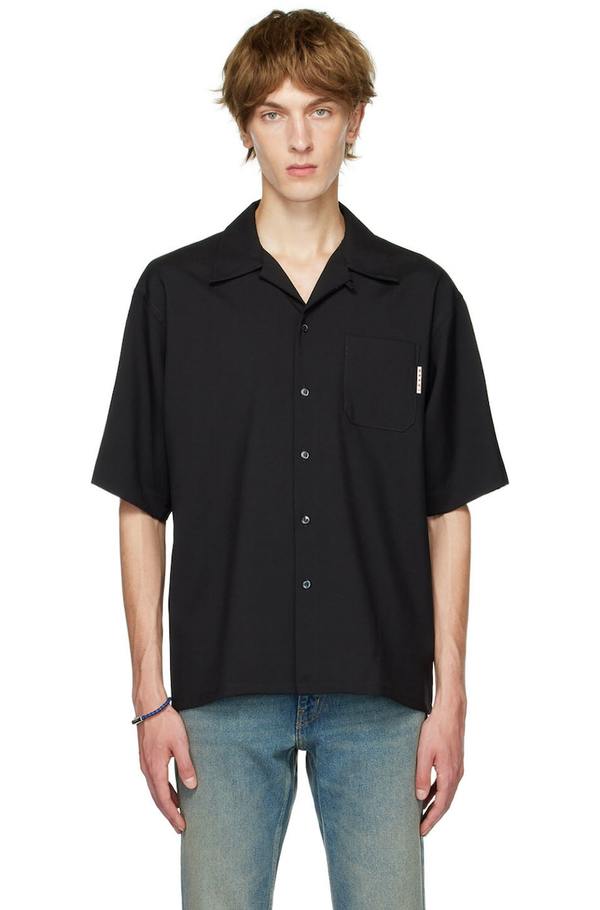 Marni Wool Shirt - Black | Garmentory