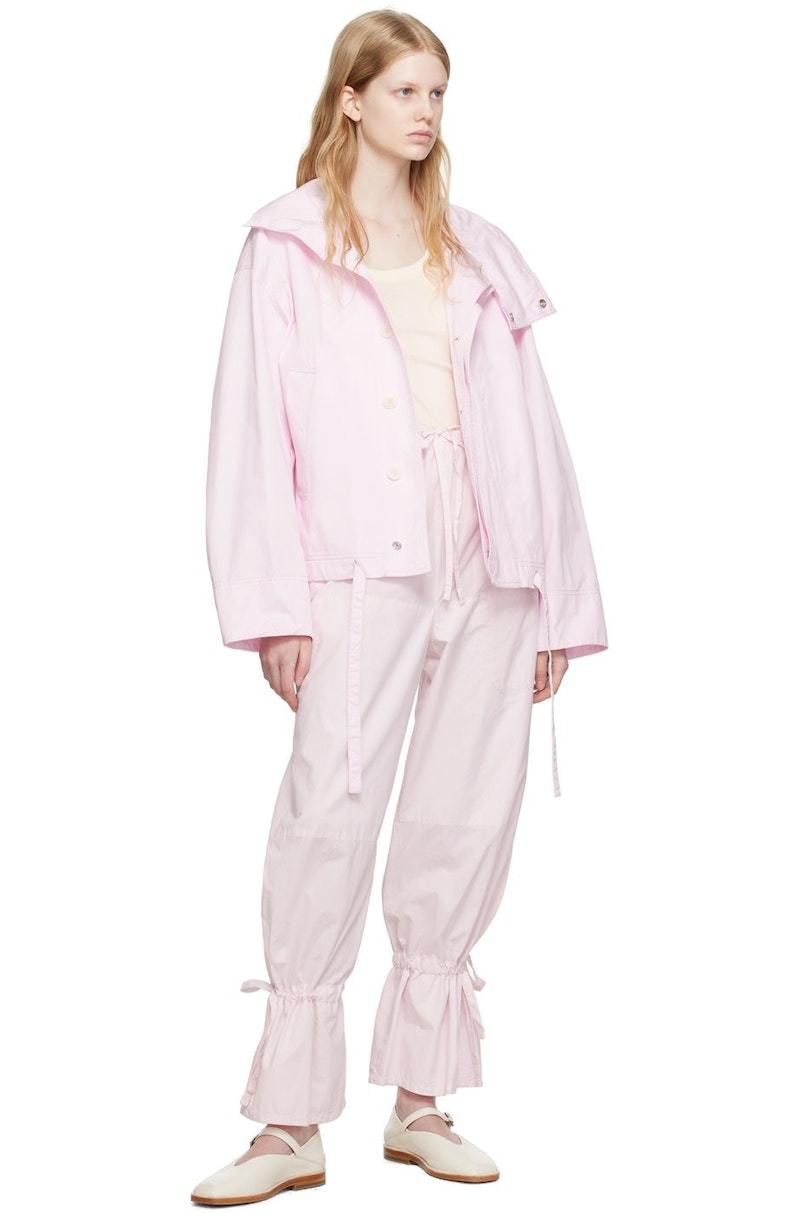 LEMAIRE High Collar Jacket - Pink | Garmentory