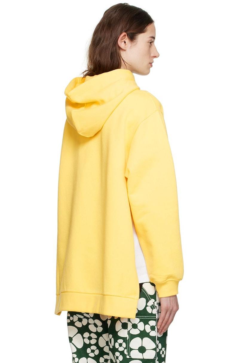 パーカー・フーディ Marni Mustard Cotton Sweatshirt Marni Printed Hoodie - Yellow | Garmentory