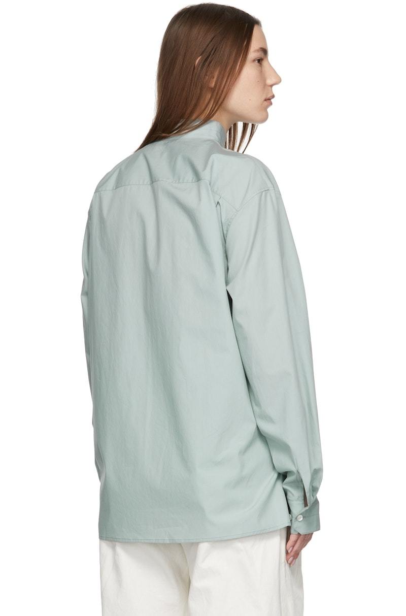 LEMAIRE Blue Adjustable Twisted Shirt | Garmentory