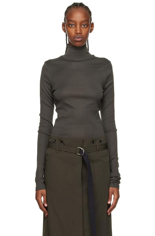 Lemaire Second Skin Turtleneck - Black | Garmentory