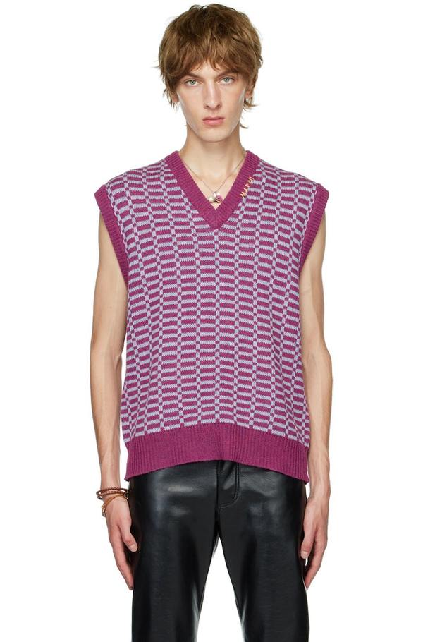 Marni Wool Vest - Purple | Garmentory